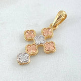 Cross Clover Pendant 2.15gr / 3cm / 1.2in / 18K Gold