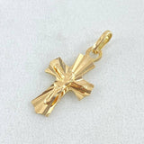 Pendant Cross Christ 0.8gr / 2.2cm - 18K Gold *
