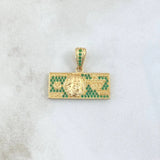 Pendant One Hundred Dollars 3.5 g / 1 1/2 in Yellow Gold 18K