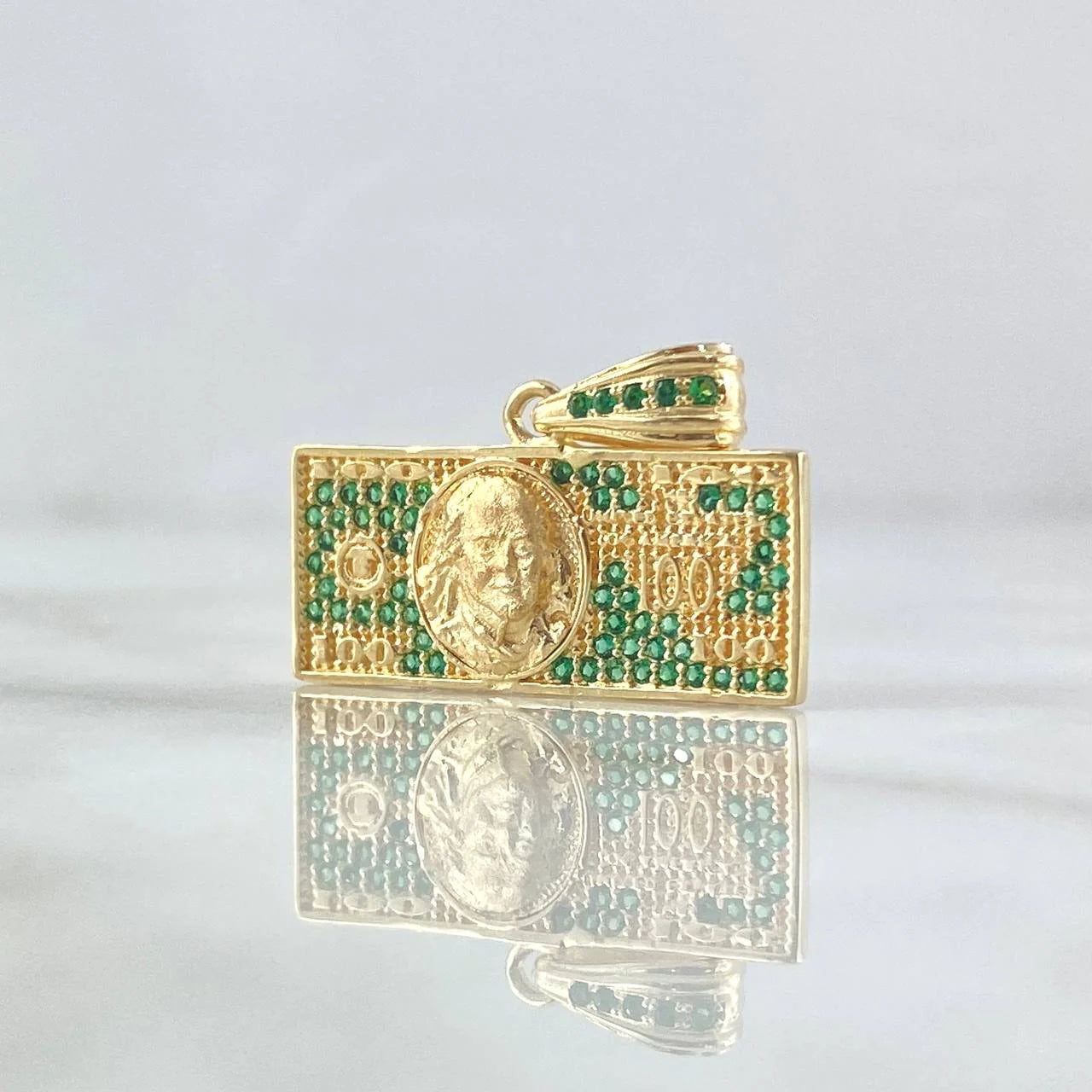 Pendant One Hundred Dollars 3.5 g / 1 1/2 in Yellow Gold 18K