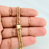 Pulso Cubano Reticulado 5.65gr / 8 in / 4.36mm Oro Amarillo +3 18K %
