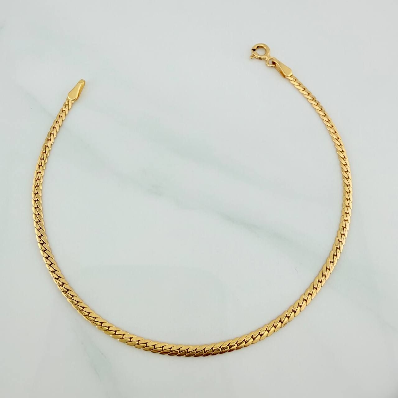 Pulso Serpiente 1.5gr / 7 1/2 in / 1.97mm Oro Amarillo +3 18K &