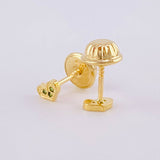 Topos Corazón 0.5g / in / 3mm Oro Amarillo 18K