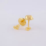 Topos Corazón 0.5g / in / 3mm Oro Amarillo 18K