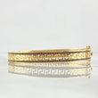 Bracelet 22.9gr / 18.5cm / 8mm Black Zircons 18K Yellow Gold