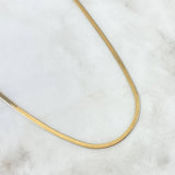Cadena Espejo 4.3gr / 17 3/4 in / Oro Amarillo +3 18K