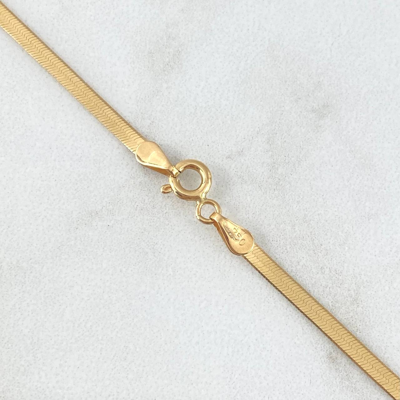 Cadena Espejo 4.4gr / 45cm / 2mm Oro Amarillo +3 18K