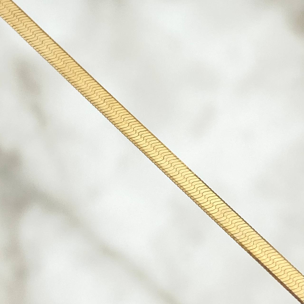 Cadena Espejo 4.4gr / 45cm / 2mm Oro Amarillo +3 18K