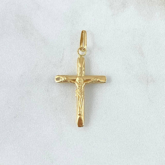 Dije Cruz Cristo 0.9gr / 1 1/2 in / Oro Amarillo 18K ©