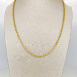 Rope Chain 6.75 g / 23 1/2 in / 2.4 mm 18K Yellow Gold