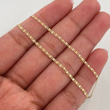 Cadena Escalera Plana 1.55 g / 45 cm / 1.3 mm Tres Oros 18K