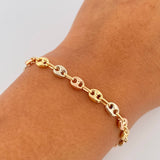 Bracelet GC 4.5gr / 21cm / 4.8mm Three Golds 18K &