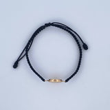 Black Woven San Benito Bracelet 0.8gr / 18K Gold &