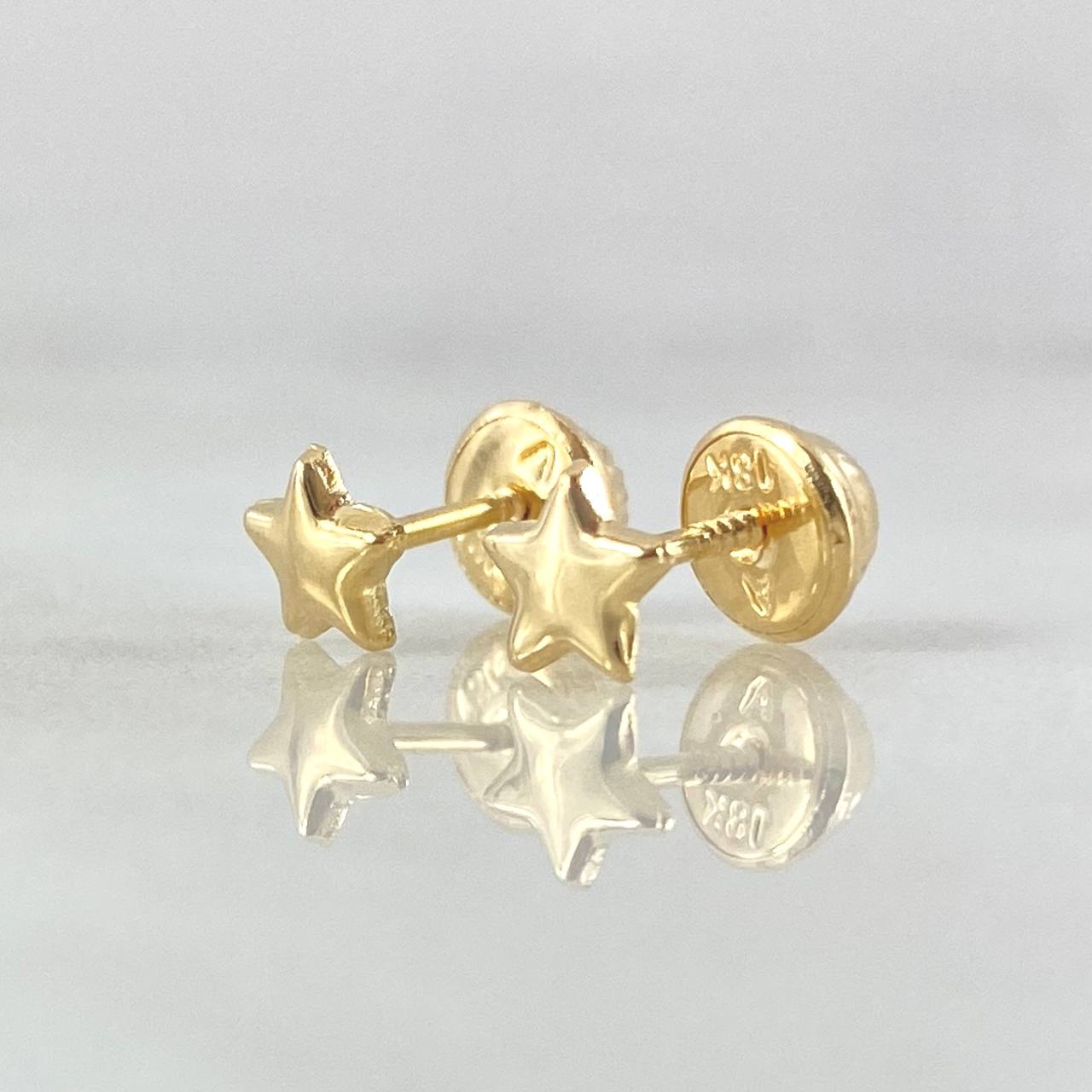 Topos Estrella 0.5gr / 5mm Oro Amarillo 18K ©