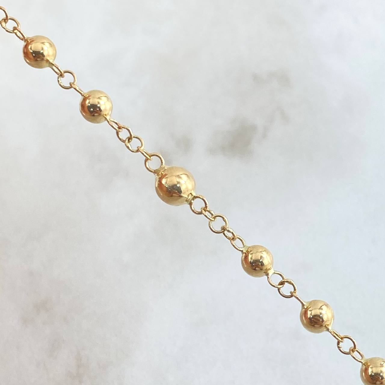 Miraculous Virgin Rosary 8.55gr / 55cm / 18K Gold ©