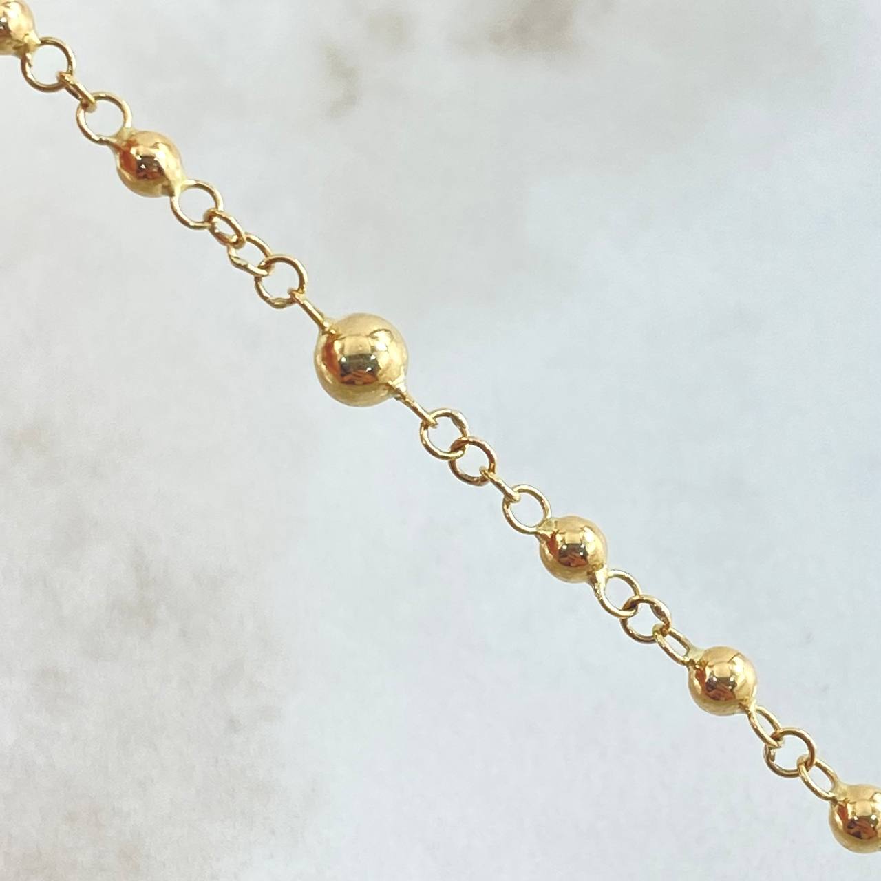 Miraculous Virgin Rosary 6.15gr / 50cm / 18K Gold ©