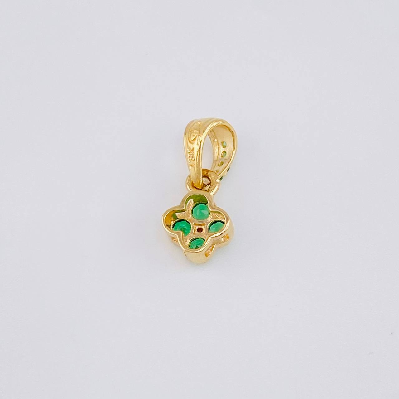 Dije Trebol 0.65g / 1/2 in Oro Amarillo 18K
