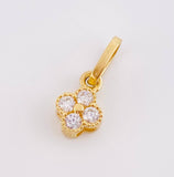 Dije Trebol 0.5g / 1/2 in Oro Amarillo 18K