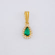 Pendant Dense Drop 0.65g / 1/2 in 18K Yellow Gold
