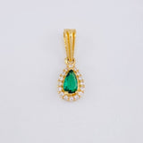 Pendant Dense Drop 0.65g / 1/2 in 18K Yellow Gold