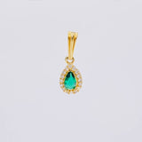 Pendant Dense Drop 0.65g / 1/2 in 18K Yellow Gold