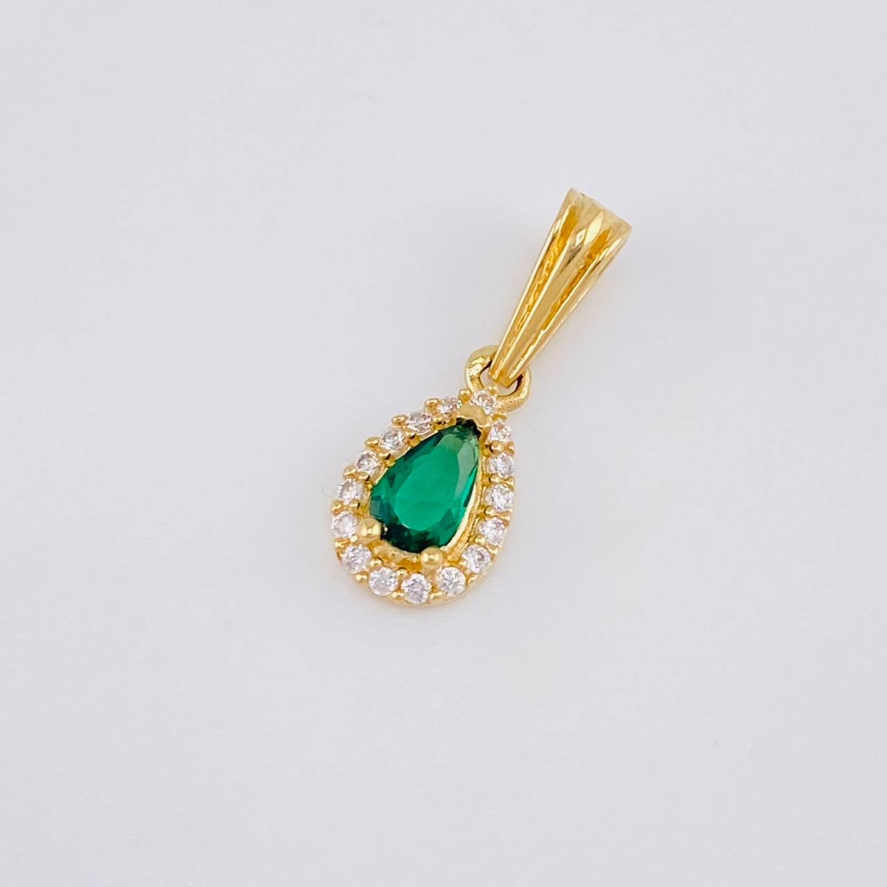 Pendant Dense Drop 0.65g / 1/2 in 18K Yellow Gold