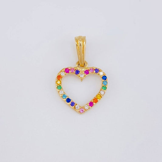 Dije Silueta Corazón 0.85g / 3/4 in Oro Amarillo 18K