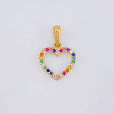 Dije Silueta Corazón 0.85g / 3/4 in Oro Amarillo 18K