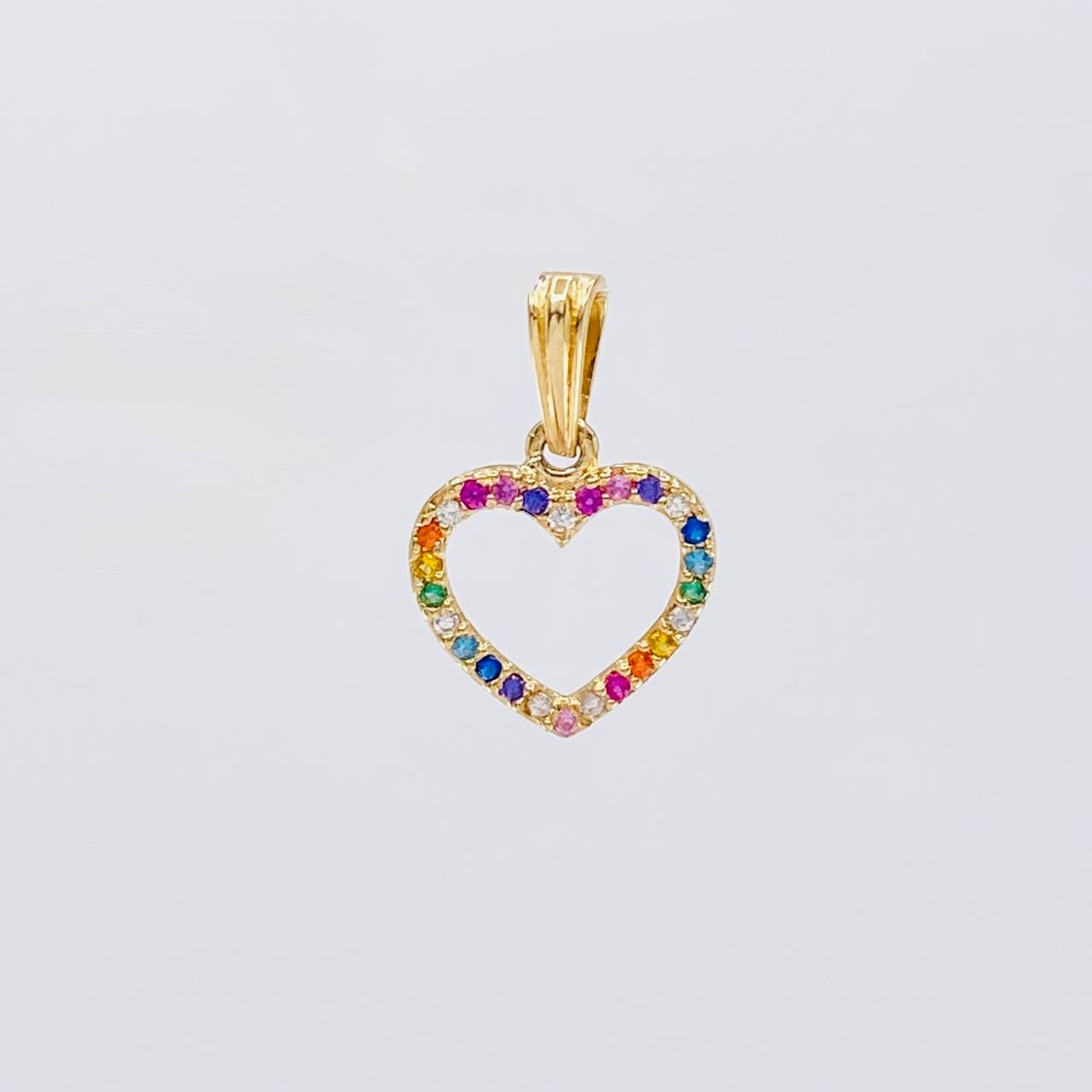 Dije Silueta Corazón 0.85g / 3/4 in Oro Amarillo 18K