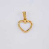 Pendant Heart Silhouette 0.9g / 3/4 in 18K Yellow Gold