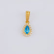 Pendant Dense Drop 0.7g / 1/2 in 18K Yellow Gold