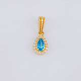 Pendant Dense Drop 0.7g / 1/2 in 18K Yellow Gold
