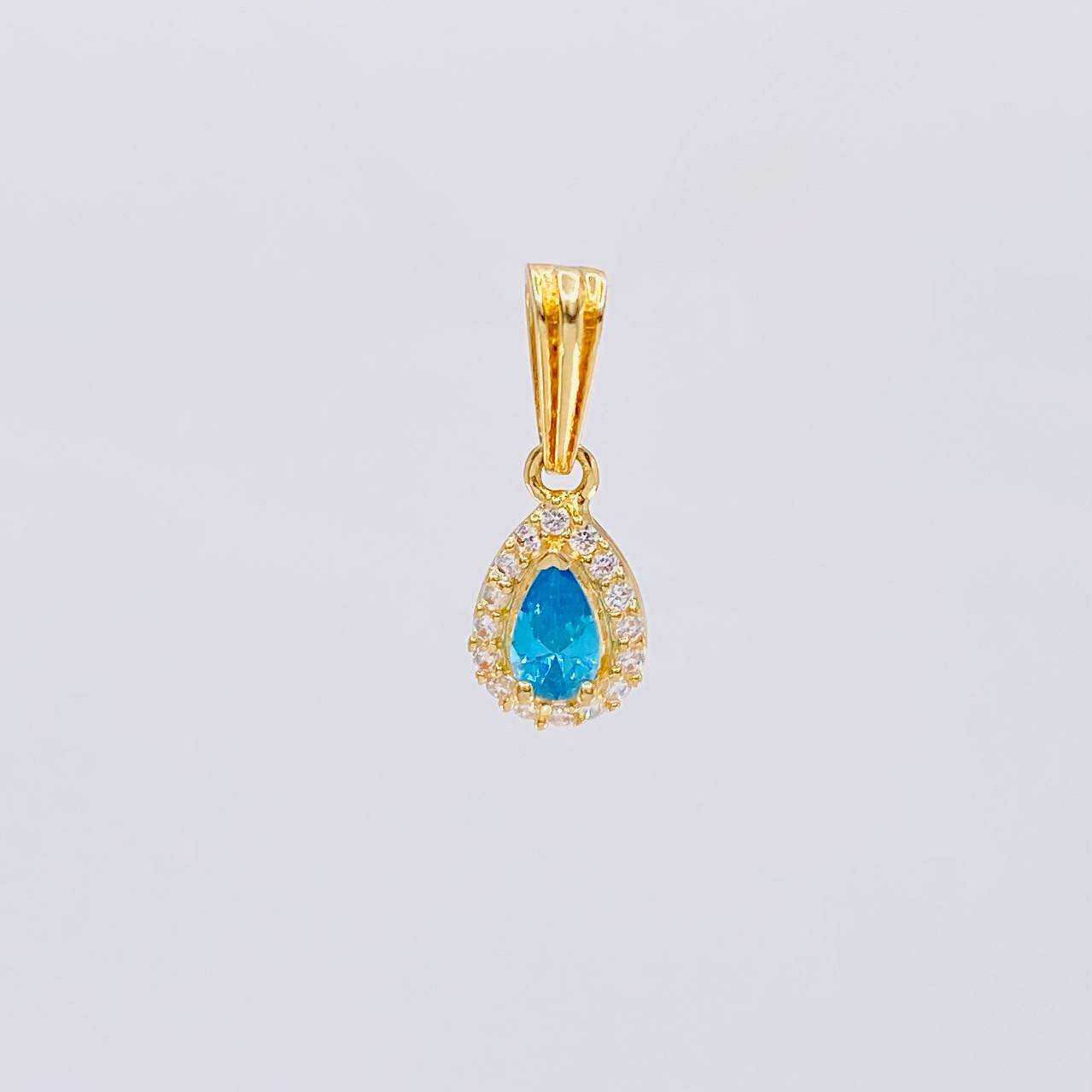 Pendant Dense Drop 0.7g / 1/2 in 18K Yellow Gold