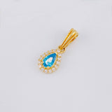 Pendant Dense Drop 0.7g / 1/2 in 18K Yellow Gold