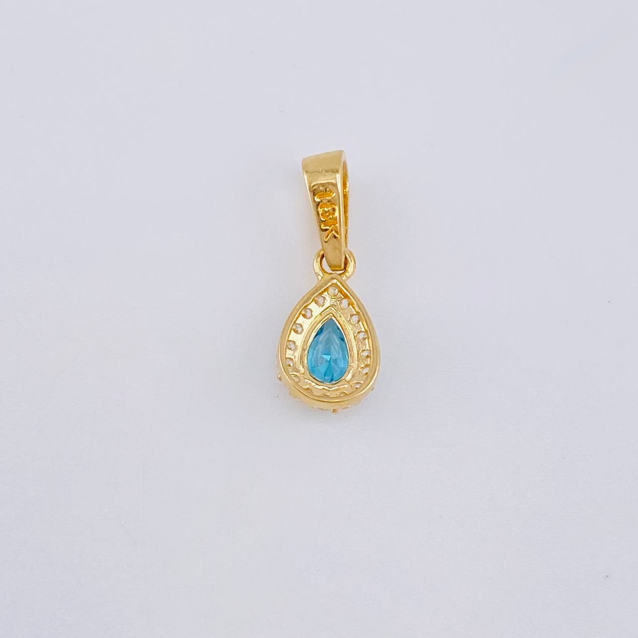 Pendant Dense Drop 0.7g / 1/2 in 18K Yellow Gold