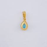 Pendant Dense Drop 0.7g / 1/2 in 18K Yellow Gold