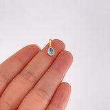 Pendant Dense Drop 0.7g / 1/2 in 18K Yellow Gold