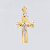 Pendant Christ 6g / 1 3/4 in Three Golds 18K