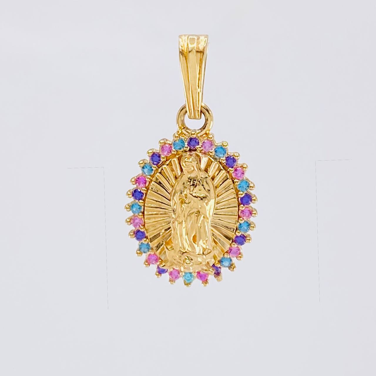 Pendant Virgin of Guadalupe 1.95g / 3/4 in Yellow Gold 18K