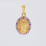 Pendant Virgin of Guadalupe 1.95g / 3/4 in Yellow Gold 18K