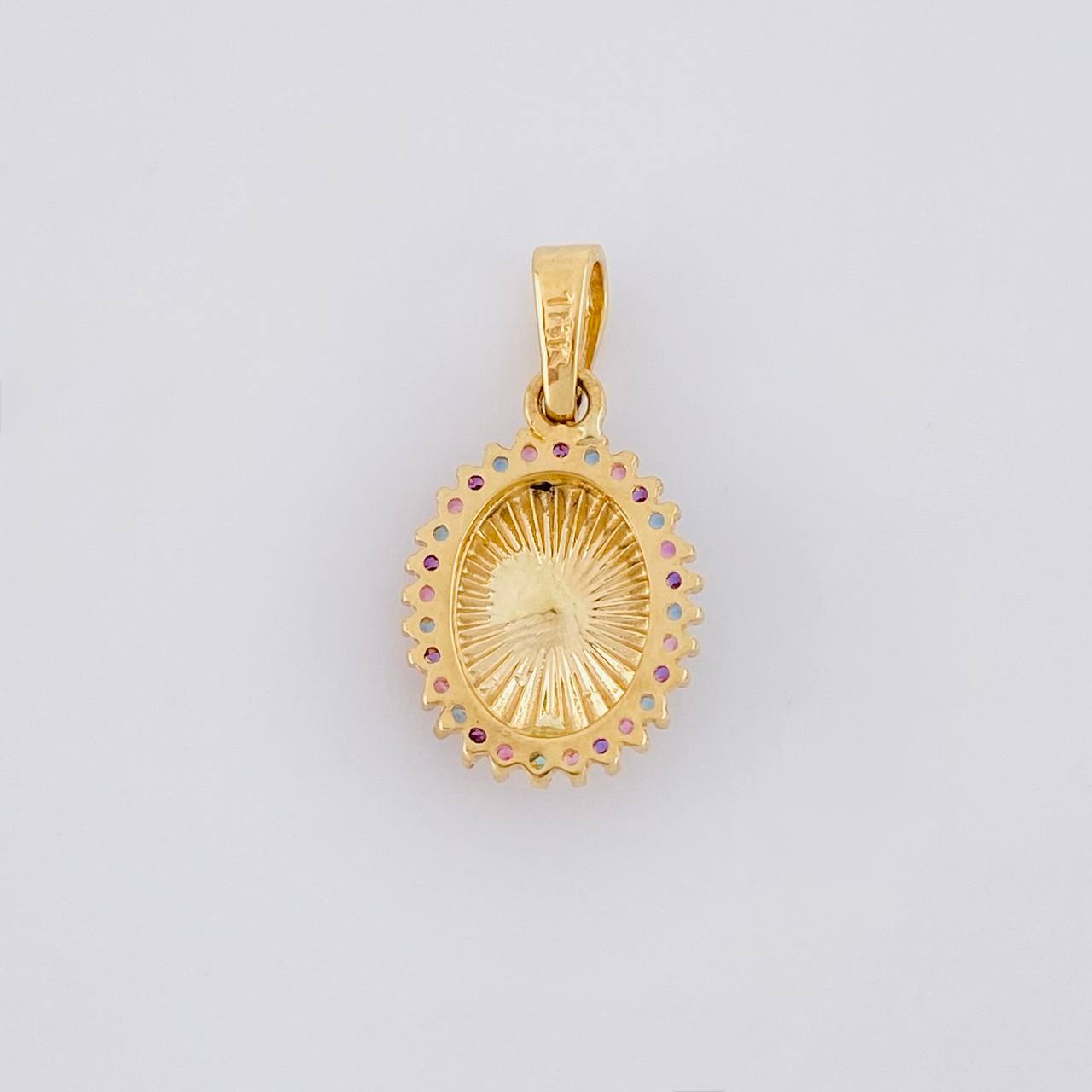 Pendant Virgin of Guadalupe 1.95g / 3/4 in Yellow Gold 18K