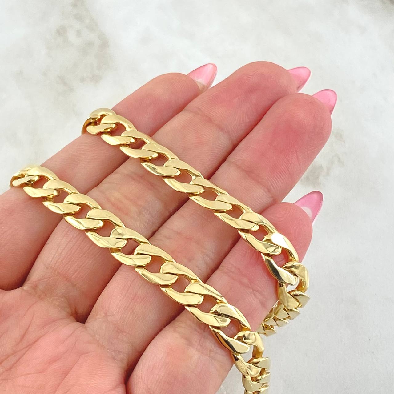 Cuban Links 60.4gr / 23 1/2 in / 7mm Yellow Gold Nac.Esp. 18K ©