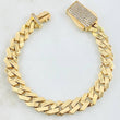 Cuban Links Bracelet 28.2gr / 8 3/4 in / 10mm Yellow Gold Nac.Esp. 18K ©