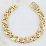 Cuban Links Bracelet 23.15gr / 7 3/4 in / 10mm Yellow Gold Nac.Esp. 18K ©
