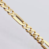 Cadena Figaro Cinco Aros 31.25gr / 23 1/2 in / 7mm Oro Amarillo Nac.Esp. 18K *