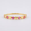 Anillo Corazones Intercalados 1.2gr / T6 3/4 / Oro Amarillo 18K ©