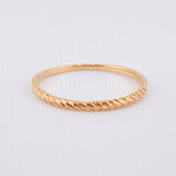 Anillo Entorchado 1gr / T7 1/4 / Oro Rosa 18K ©