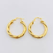 Candongas Mati 3.6gr / 1 1/4 in / Oro Amarillo 18K *