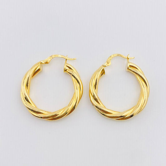 Candongas Mati 3.6gr / 1 1/4 in / Oro Amarillo 18K *