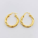Candongas Mati 3.6gr / 1 1/4 in / Oro Amarillo 18K *